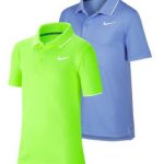 Nike Boys Court Dry Team Tennis Polo Green Royal