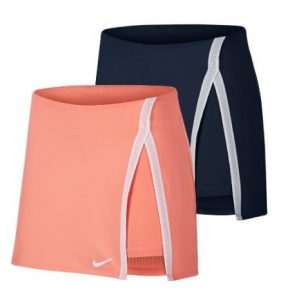 Nike Womens Elevated Essentials Straight Tennis Skort Sunblush Obsidian