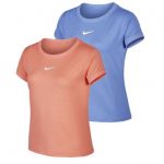 Nike Girls Court Dry Short Sleeve Tennis Top sunblush royal