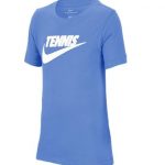 Nike Juniors Dri-Fit Cotton Tennis Tee Royal
