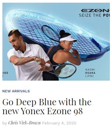 2020 Yonex Ezone 98 Racquet Review blog