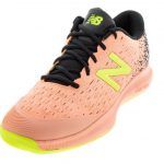 New Balance Men's FuelCell 996v4 Tennis Shoe Ginger Pink and Yellow
