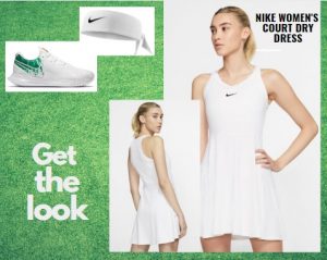 Simona Halep Wimbledon Tennis Whites