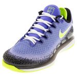Nike Women's Vapor X Knit Tennis Shoes in Sapphire and Hot Lime
