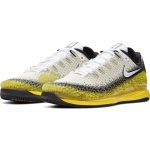 MENS COURT AIR ZOOM VAPOR X KNIT TENNIS SHOES BLACK AND SPEED YELLOW