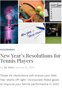 New Year's Resolutions for Tennis Players