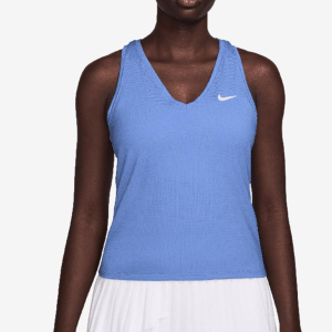 Nike Women's Court Dri-FIT Victory Tennis Tank Royal Pulse and White