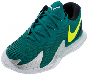 Nike Men's Rafa Zoom Vapor Cage 4 Tennis Shoes Bright Spruce and Atomic Green