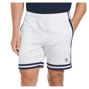 Penguin Men's Performance Color Block Tennis Short Bright White