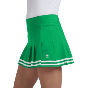 Penguin Womens Pleated Woven Tennis Skort Jelly Bean