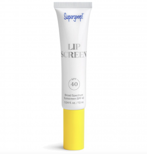 Supergoop Lipscreen - 100% invisible, non-sticky gloss with SPF 40 for lip color or bare lips. Tennis Gear for summer.