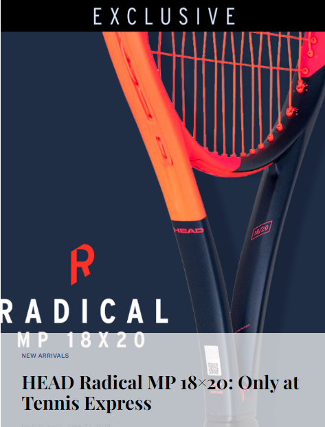 HEAD Radical MP 18x20 Exclusive at Tennis Express