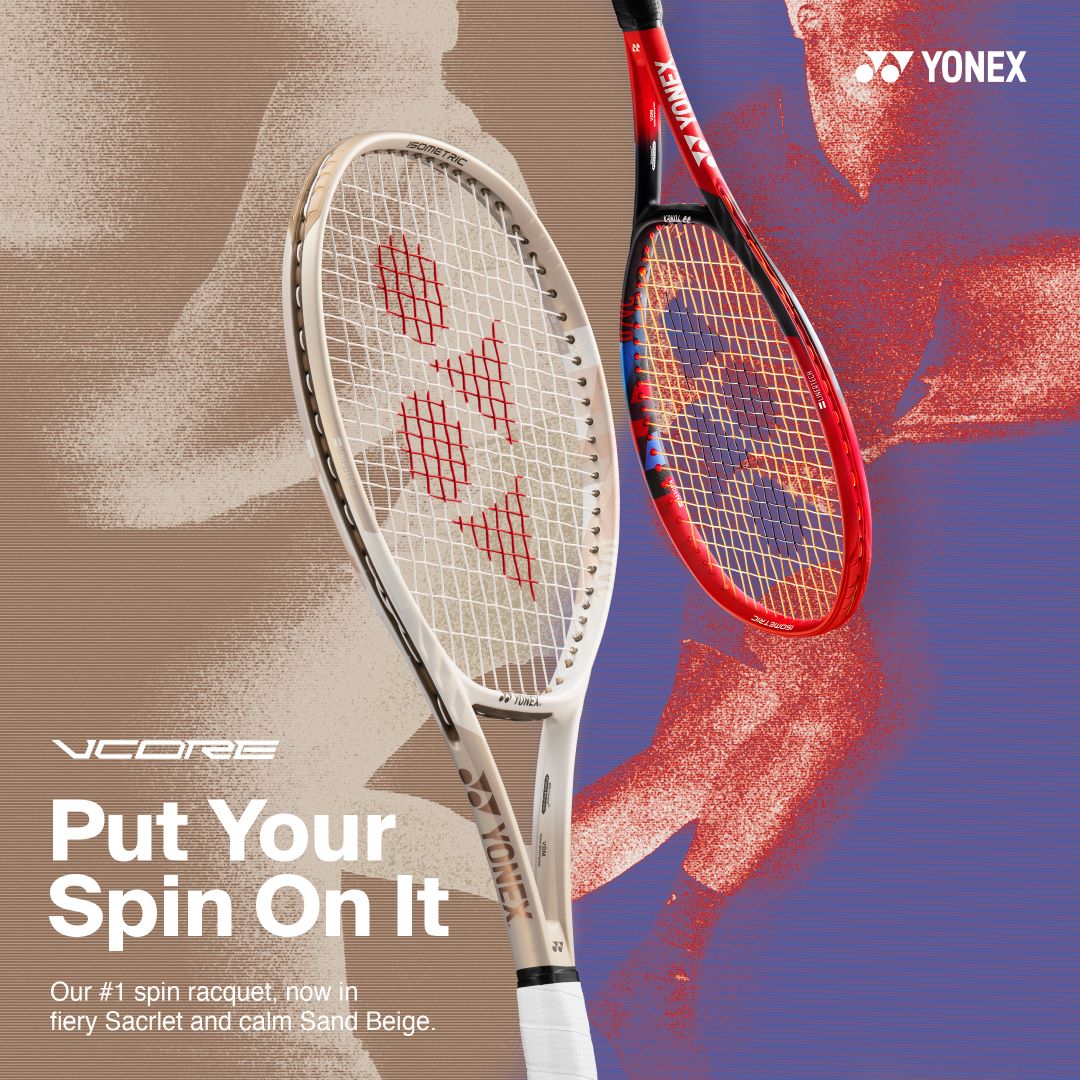 Yonex VCORE Tennis Racquets get new Sand Beige Cosmetic