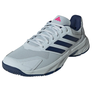  Adidas Mens CourtJam Control 3 Tennis Shoes Dark Blue and White