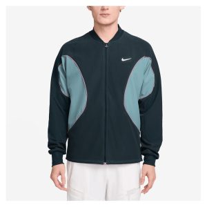 Nike Men's Court Dri-FIT Advantage Tennis Jacket Armory Navy and Denim Turq